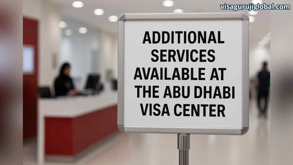 Additional Services Available at the Abu Dhabi Visa Center